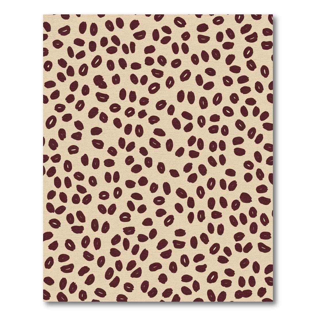 Deep Brown Oval Scatter Rug