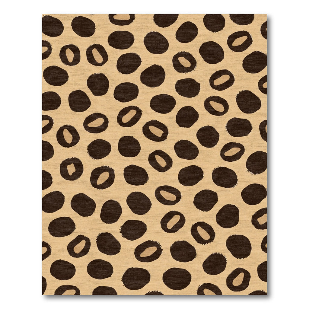 Tan Brown Animal Spots Rug