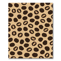 Tan Brown Animal Spots Rug
