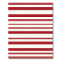 Classic Red White Stripe Area Rug