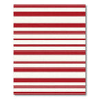 Classic Red White Stripe Area Rug