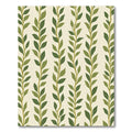 Verdant Green Vine Vertical Stripe Rug