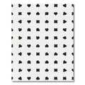 Black White Abstract Blossom Rug