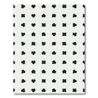 Black White Abstract Blossom Rug