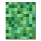 Verdant Green Squared Mosaic Rug