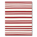 Bold Red Horizontal Stripe Rug