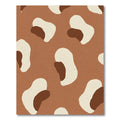 Brown Beige Spotty Organic Shape Rug