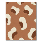 Brown Beige Spotty Organic Shape Rug