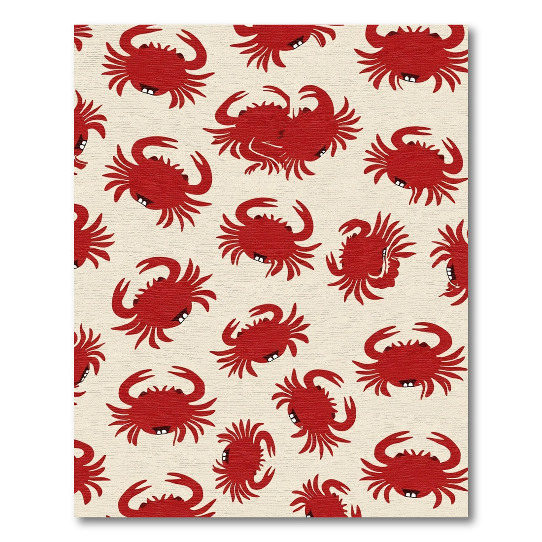 Red Crab All Over Composition Rug