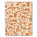 Terracotta Abstract Organic Cream Rug