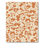 Terracotta Abstract Organic Cream Rug