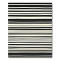 Monochromatic Horizontal Stripe Appeal Rug