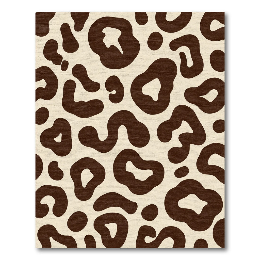 Brown Cream Jagged Spots Rug