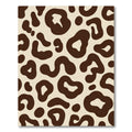 Brown Cream Jagged Spots Rug