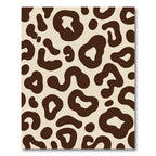 Brown Cream Jagged Spots Rug