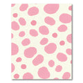 Pink and Cream Irregular Spots Rug