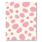 Pink and Cream Irregular Spots Rug