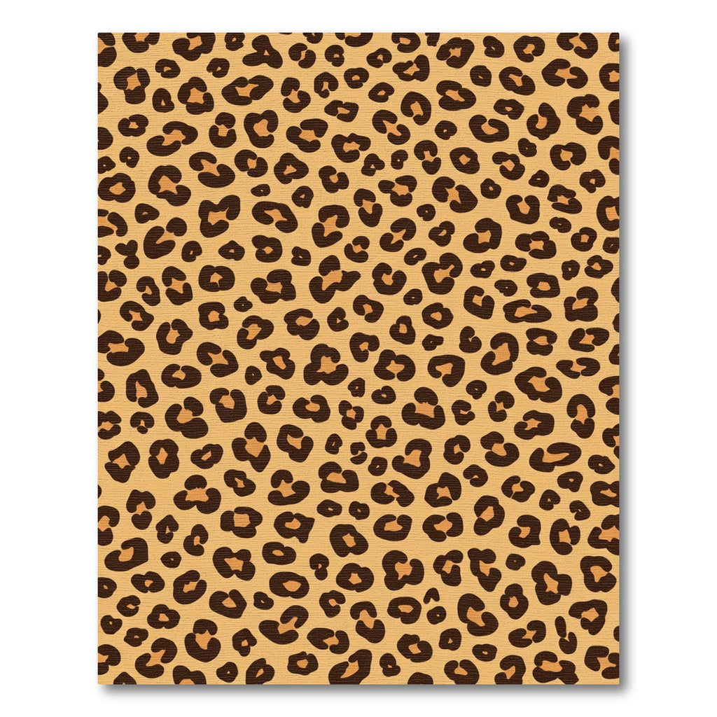 Terracotta Tan Spotty Wild Animal Rug