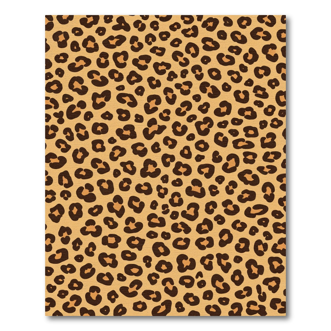 Terracotta Tan Spotty Wild Animal Rug