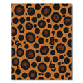 Bold Orange Black Animal Spots Rug