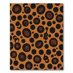 Bold Orange Black Animal Spots Rug