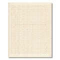 Neutral Textured Geometric Square Rug