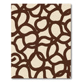 Brown Abstract Continuous Loop Rug