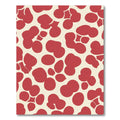 Crimson Pebble Cluster Pattern Rug