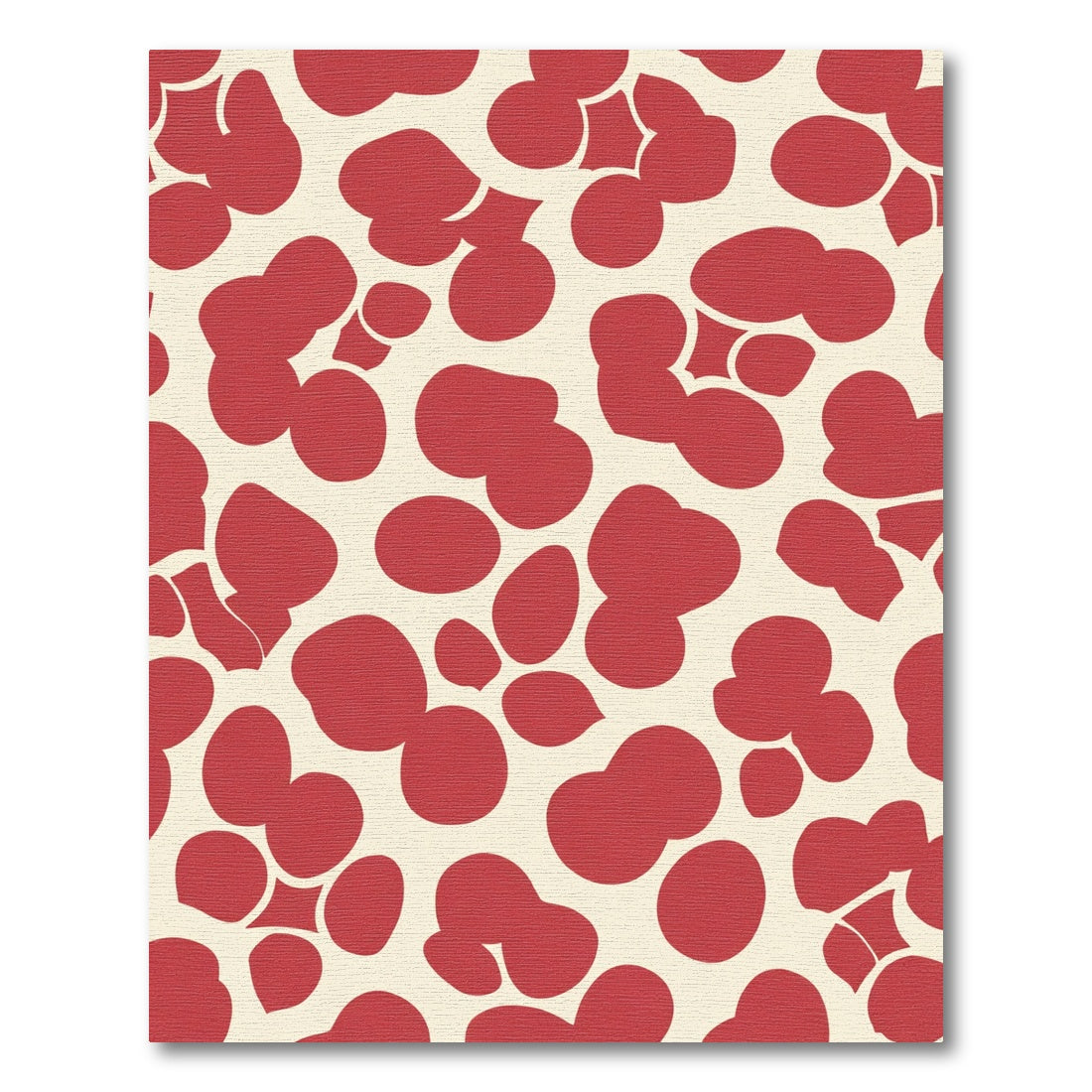 Crimson Pebble Cluster Pattern Rug