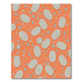 Orange Speckled Oval Collage Rug
