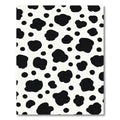 Black White Cow Spot Texture Rug