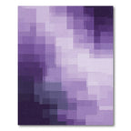 Deep Lavender Geometric Cascade Rug