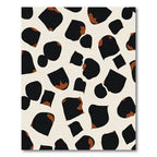 Brown Black Abstract Splatter Abstract Rug