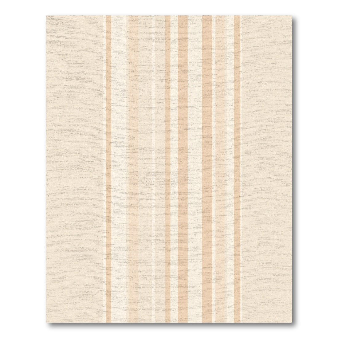 Cream And Beige Varied Stripe Rug
