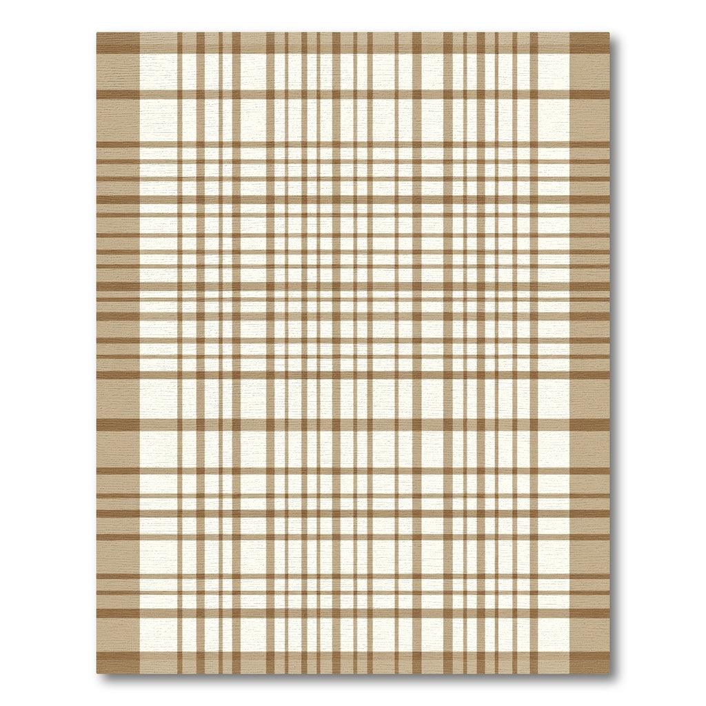 Classic Beige Tartan Check Rug