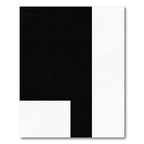 Bold Black White Abstract Squared Rug