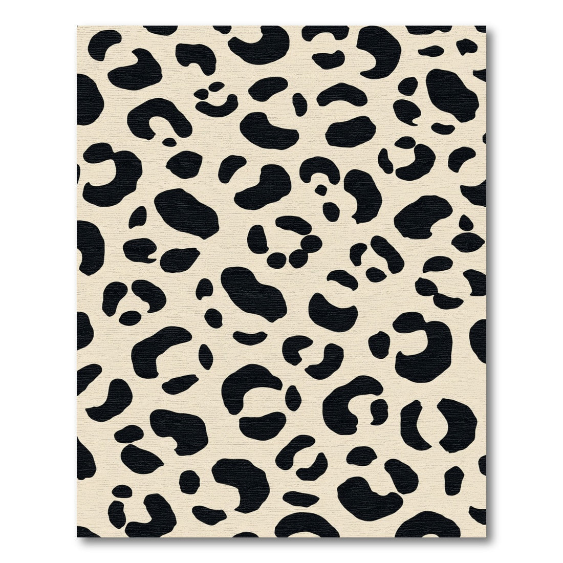 Classic Black Leopard Spot Rug