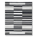 Monochromatic Striped Rectangular Block Rug
