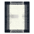 Geometric Pixelated Monochrome Border Rug