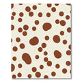 Cream Brown Polka Dot Splash Rug