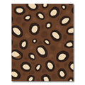 Brown Spotted Abstract Circles Rug