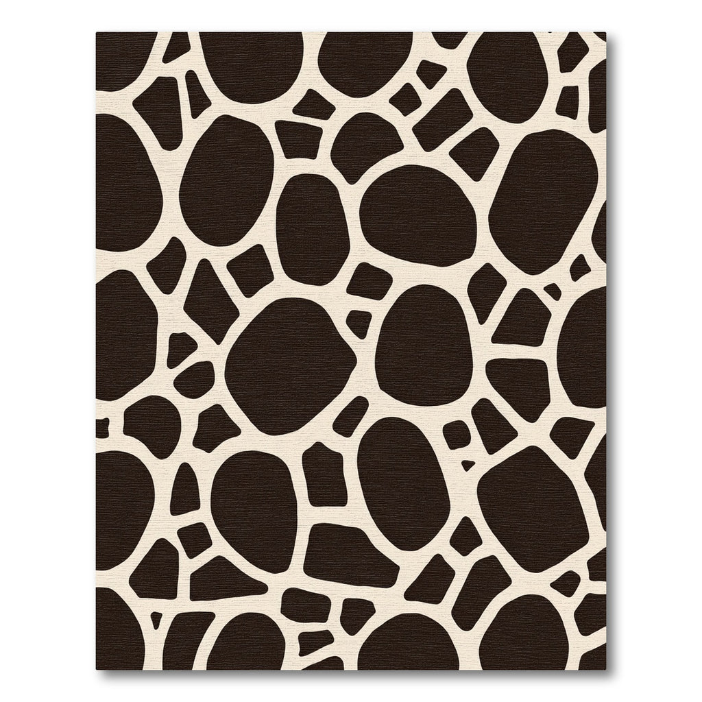 Natural Brown Giraffe Overlay Rug