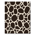 Natural Brown Giraffe Overlay Rug