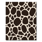 Natural Brown Giraffe Overlay Rug