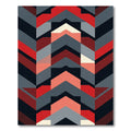Bold Abstract Geometric Chevron Rug