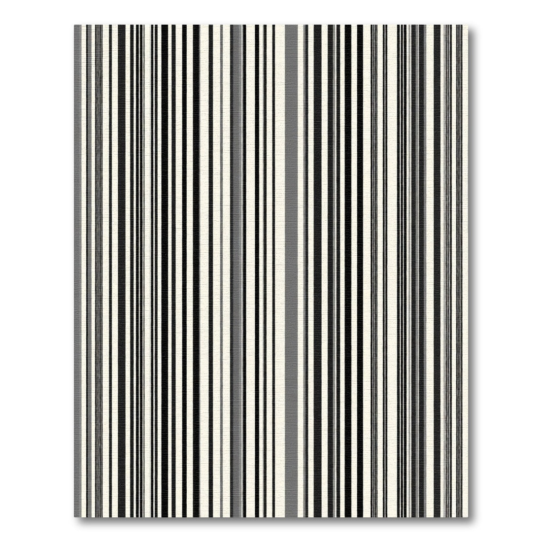 Monochrome Vertical Stripe Rug