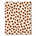 Brown Cream Brushstroke Spot Rug