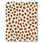 Brown Cream Brushstroke Spot Rug