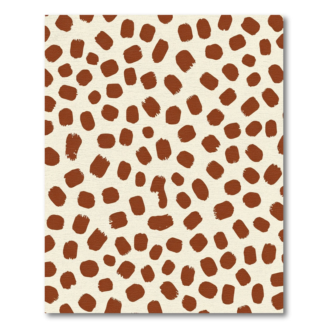 Brown Cream Brushstroke Spot Rug