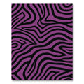 Vibrant Purple Zebra Stripes Rug
